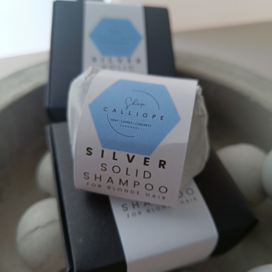 Silver solid shampoo Στερεό σαμπουάν για ξανθά μαλλιά