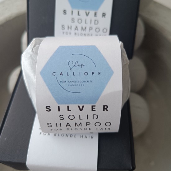 Silver solid shampoo Στερεό σαμπουάν για ξανθά μαλλιά