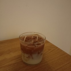 Iced latte coffee 