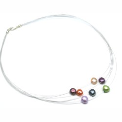 Κολιέ MULTI COLORS PEARLS