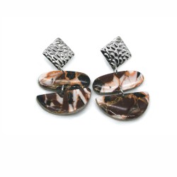 Σκουλαρίκια Brown Agate