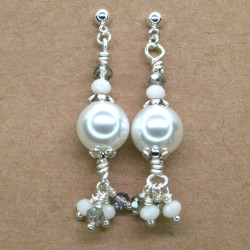 Σκουλαρίκια PEARLS & SILVER