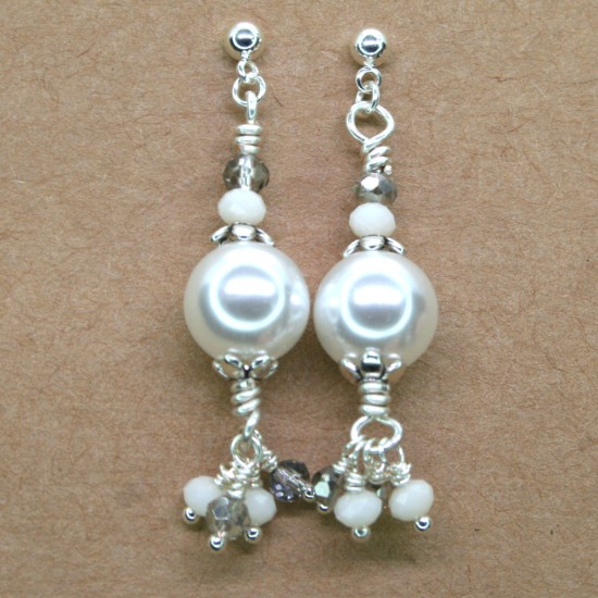 Σκουλαρίκια PEARLS & SILVER