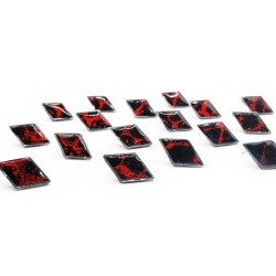 “Bella” Χειροποίητα Καρφωτά Σκουλαρίκια Red