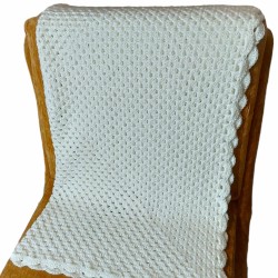 Χειροποίητη Πλεκτή Κουβέρτα Granny Square 105 x 105εκ, Παιδική Κουβερτουλα αγκαλιάς για μωρό 