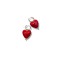 BUBBLE HEART EARRINGS - SILVER
