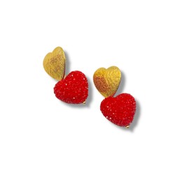 CANDY HEART EARRINGS - GOLD